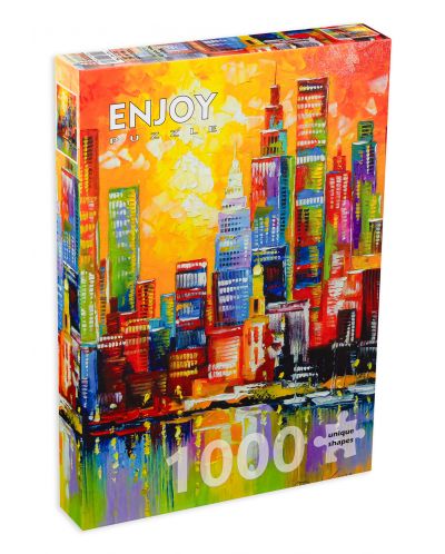 Puzzle Enjoy de 1000 de piese -New York în lumini - 1